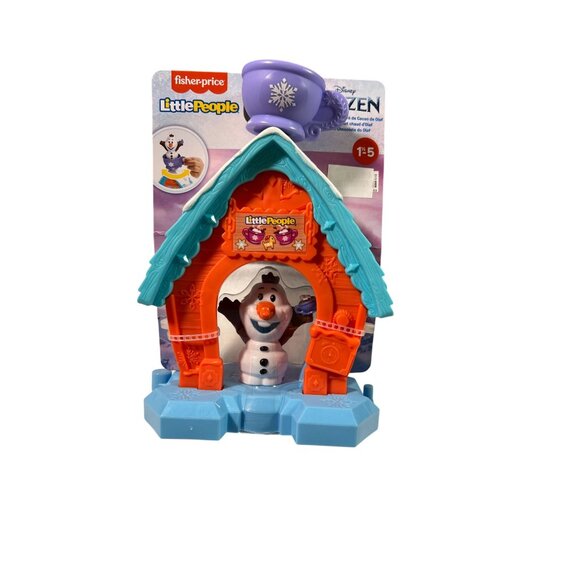 OLAF Fisher-Price Little People Disney Frozen Olafs Cocoa Cafe Playset NEW - Picture 4 of 6